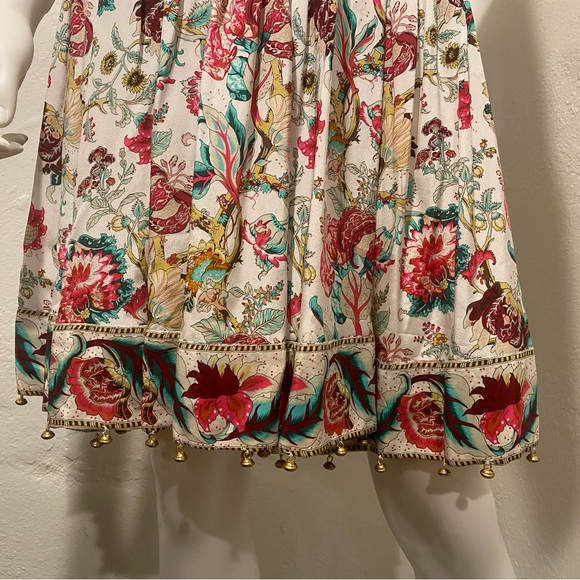 Plenty by Tracy Reese silk floral dress with lace bead in the front size 8 - Picture 15 of 16